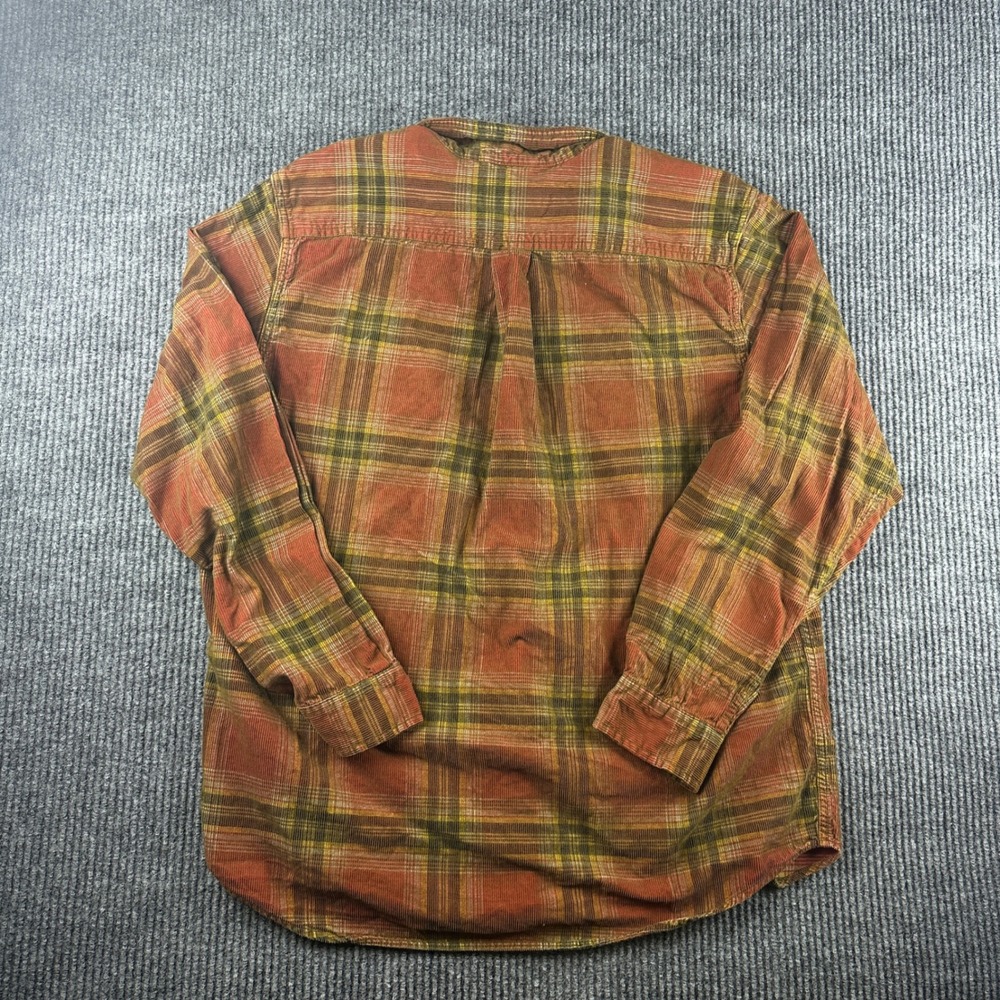 Territory Ahead Mens Large Red Plaid Corduroy Long Sleeve Button Down Shirt L - Picture 5 of 9